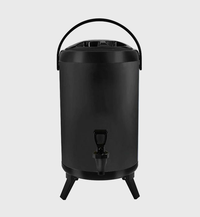 18L Stainless Steel Milk Tea Barrel with Faucet Black