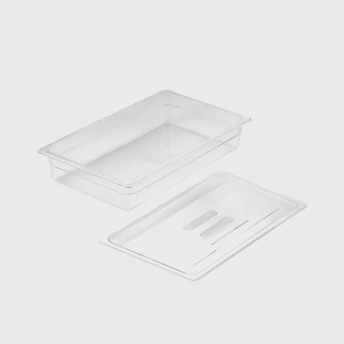 100mm Clear GN Pan 1/1 Food Tray with Lid