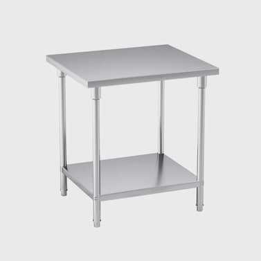 2-Tier Commercial Catering Stainless Steel Work Bench 80*70*85cm