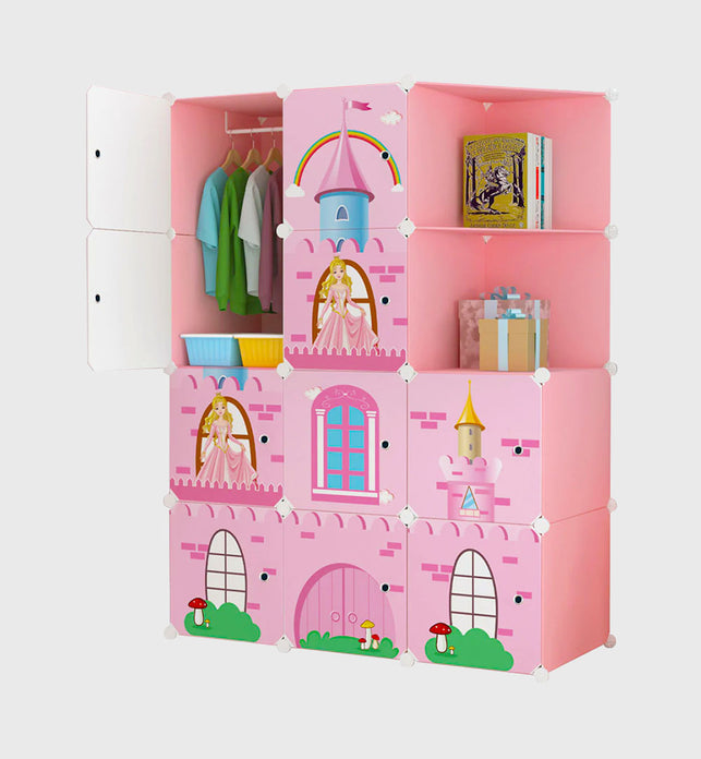 10 Cubes Pink Castle Wardrobe