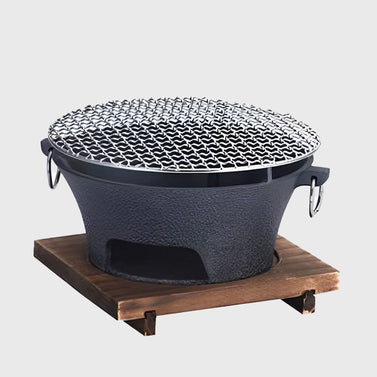 Large Cast Iron Round Stove Charcoal Table Net Grill