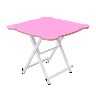 Pink Minimalist Cat Ear Foldable Portable Table