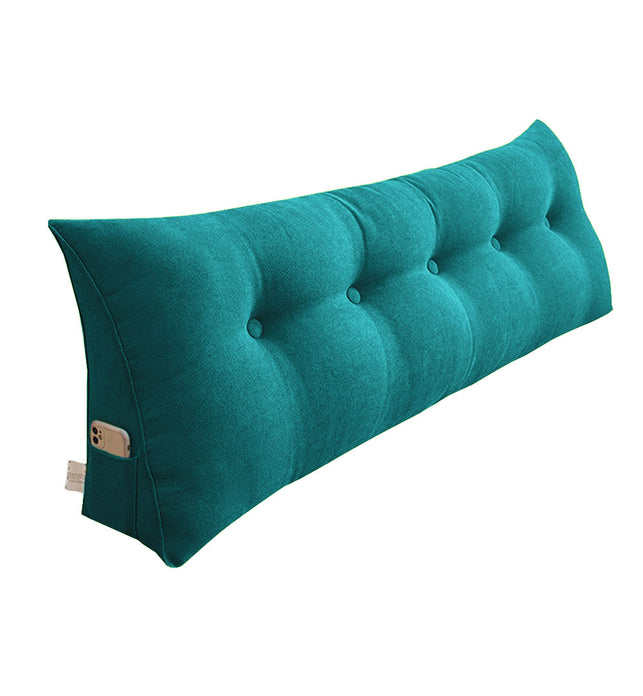 120cm Blue Green Wedge Bed Cushion