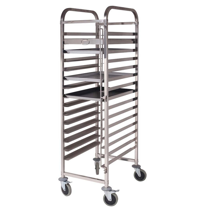 Gastronorm Trolley 15 Tier Stainless Steel Suits 60*40cm Tray