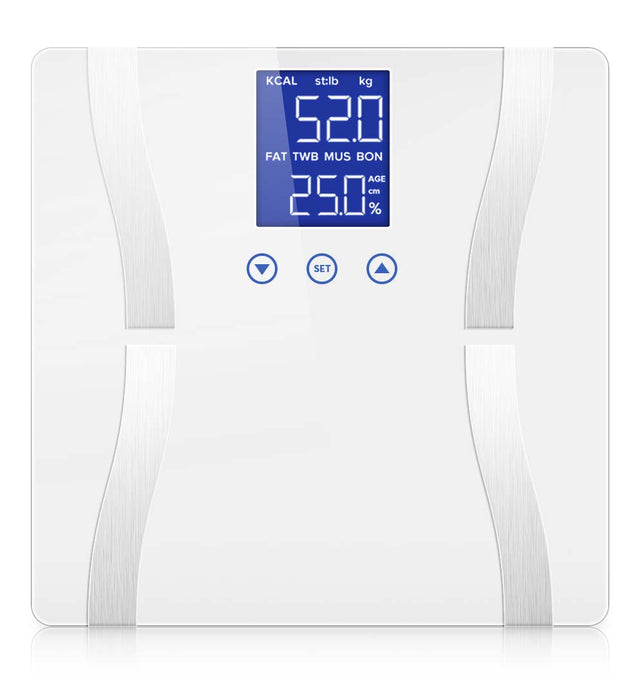 Digital Body Fat Scale White