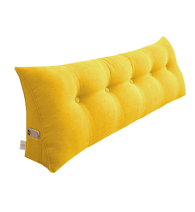 120cm Yellow Wedge Bed Cushion