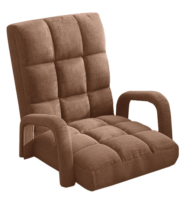Floor Recliner Lazy Chair with Armrest Coffee
