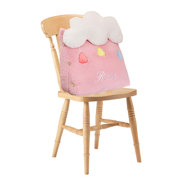 Cute Rain Cloud Wedge Cushion Pink