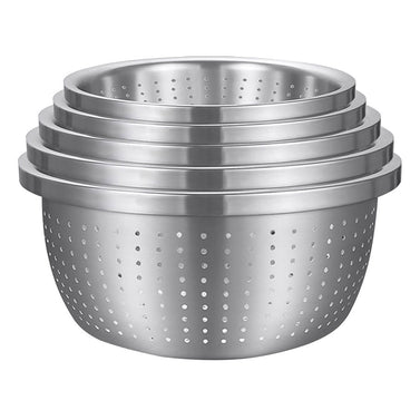 Stainless Steel Metal Basket Strainer 5PCS Set A