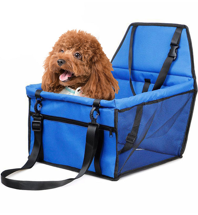 Waterproof Car Seat Portable Dog Carrier Bag Blue