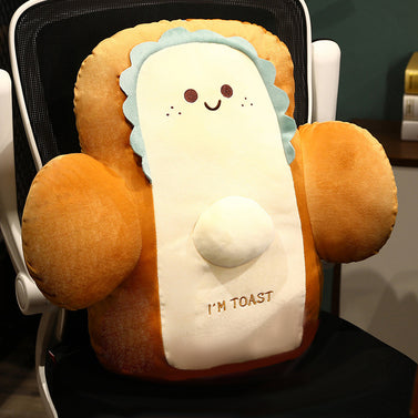 48cm Smiley Face Toast Bread Cushion