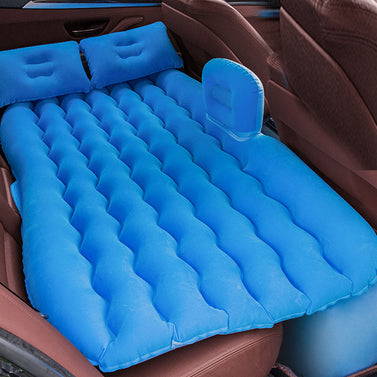 Blue Ripple Inflatable Car Mattress