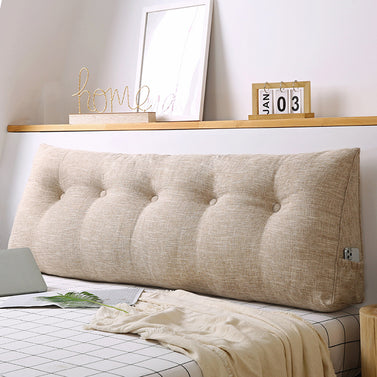 180cm Beige Wedge Bed Cushion