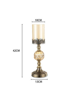 42cm Glass Candle Holder