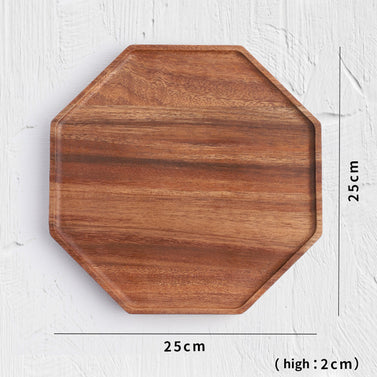 25cm Octagon Wooden Acacia Board