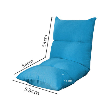 Floor Recliner Lazy Sofa Blue