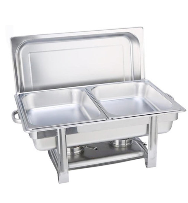 Stainless Steel Chafing Food Warmer Double Tray