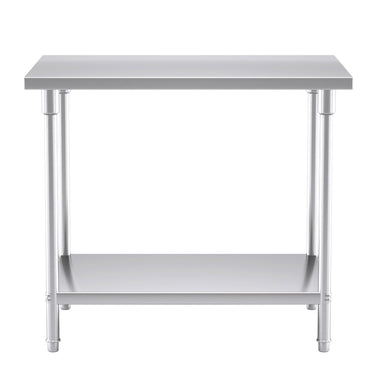 2-Tier Commercial Catering Stainless Steel Work Bench100*70*85cm
