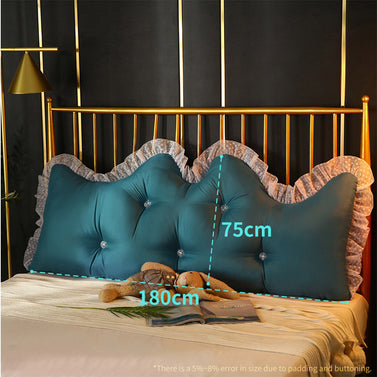180cm Blue Princess Headboard Pillow