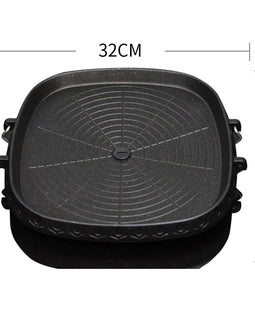 Portable BBQ Butane Gas Stove Non-Stick Grill Square